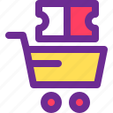 buy, cart, online, shopping, ticket