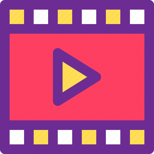 Button, film, frame, movie, play icon - Download on Iconfinder