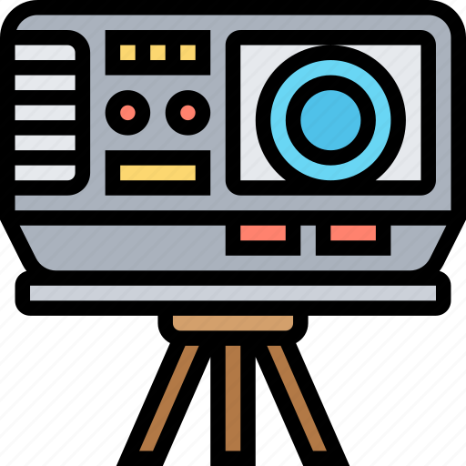 Multimedia, electronic, presentation, movie, projector icon - Download on Iconfinder