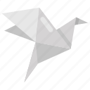 folded paper, origami, paper art, paper bird, paper craft