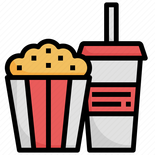 Snack, popcorn, cinema, entertainment, food, and, restaurant icon - Download on Iconfinder