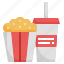 snack, popcorn, cinema, entertainment, food, and, restaurant 