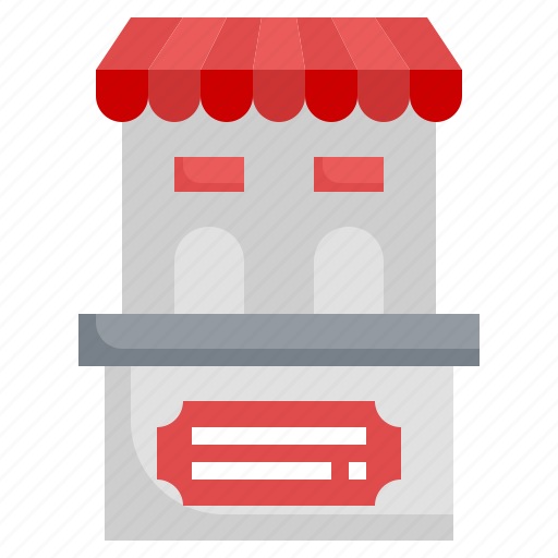 Ticket, office, architecture, and, city, window, booth icon - Download on Iconfinder