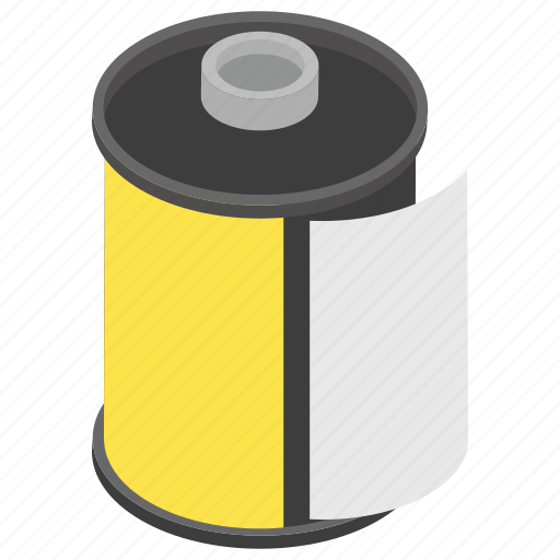 Film reel, movie roll, multimedia, video strip, wobble icon - Download on Iconfinder