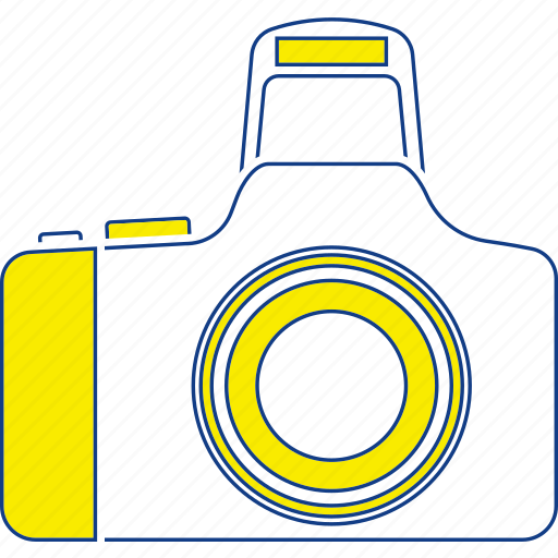 Camera, equipment, lens, photo, photography, simple, thin icon - Download on Iconfinder