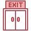 exit, door, logout, out 