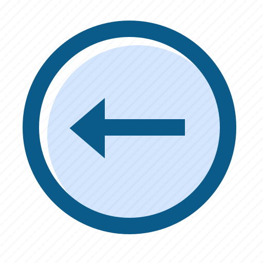 Arrow, circle, directions, filled, left, line, long icon - Download on Iconfinder