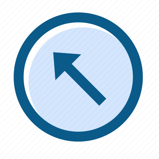 Arrow, circle, filled, left, line, long, up icon - Download on Iconfinder