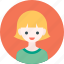 avatar, girl, profile, shirt, woman 