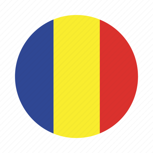 Chad, country, flag, flags, national, romania, world icon - Download on Iconfinder