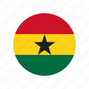ghana, flag, africa