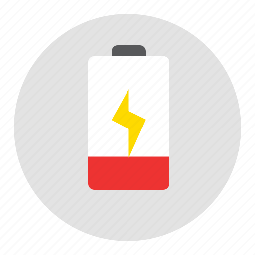 Battery, critical, red icon - Download on Iconfinder