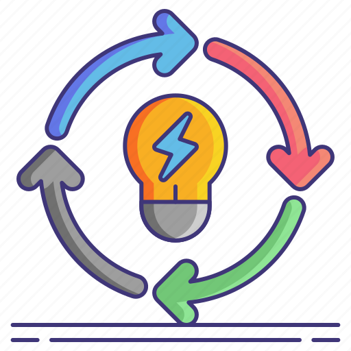 Bulb, cycle, energy, renewable icon - Download on Iconfinder