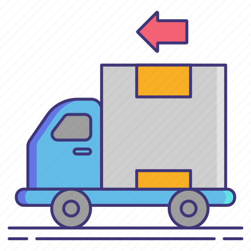 Delivery, logistics, reverse, shipping icon - Download on Iconfinder