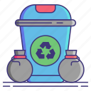 bin, recovery, trash, waste