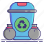 bin, recovery, trash, waste 