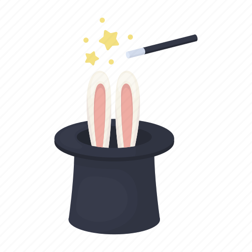 Ears, focus, hat, magic, rabbit, wand icon - Download on Iconfinder