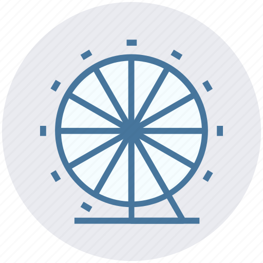 Amusement park, carnival, circus, fairground, ferris wheel, sky wheel icon - Download on Iconfinder