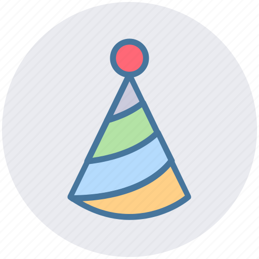 Birthday cap, cap, character cap, circus, fun, joker cap icon - Download on Iconfinder