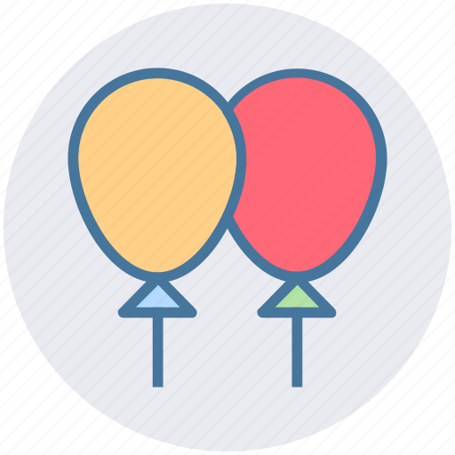 Balloons, bubble, celebrations, decorations, gas balloons, party icon - Download on Iconfinder