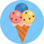 ice cream, circus, cone, ice, cream, dessert 