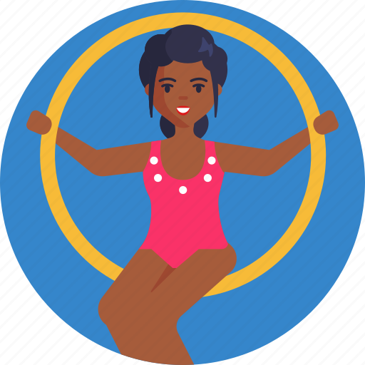 Ring, circus, circus performer, woman icon - Download on Iconfinder