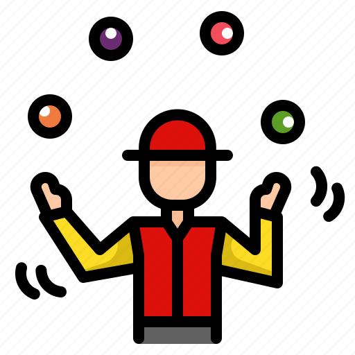 Juggler, juggling, circus, carnival, show, entertainer icon - Download on Iconfinder