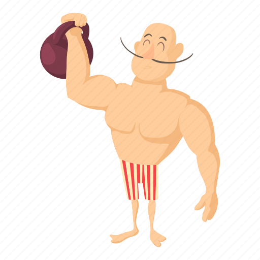 Arm, athlete, athletic, cartoon, circus, design, strongman icon - Download on Iconfinder