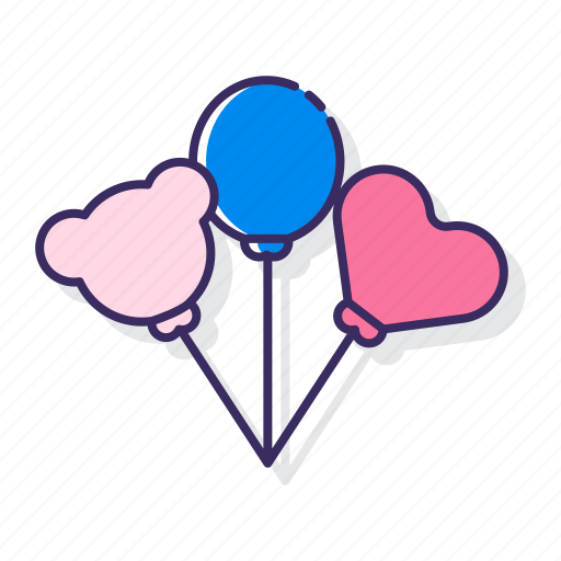 Balloons, decoration, birthday, celebration, party icon - Download on Iconfinder