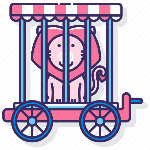 Cage, lion cage, circus, carnival icon - Download on Iconfinder