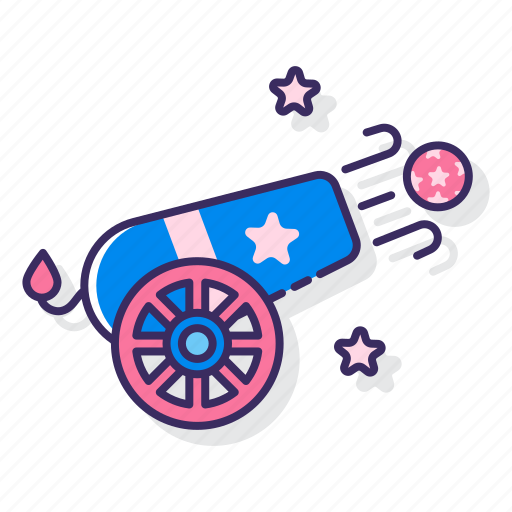 Cannon, circus, carnival, human cannonball, performance icon - Download on Iconfinder