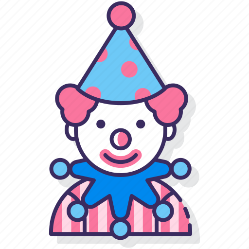 Clown, circus, joker, carnival, mask, costume icon - Download on Iconfinder