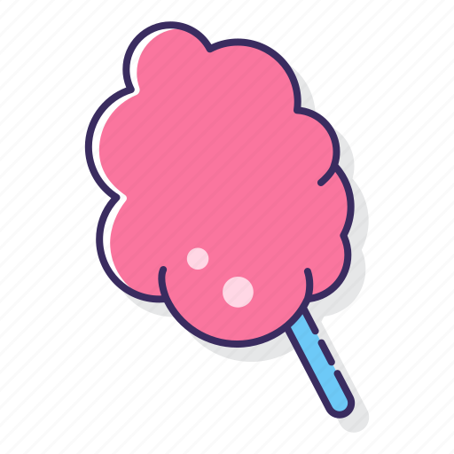 Cotton, candy, sweet, dessert, fairy floss, candy floss icon - Download on Iconfinder