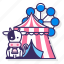 county fair, festival, fair, carnival, circus, amusement, tent 