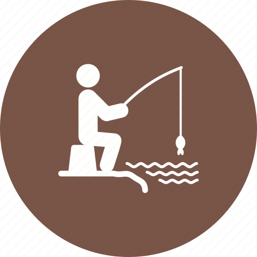 Caught, fish, fisherman, fishing, freshwater, hook icon - Download on Iconfinder