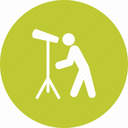 Looking, man, moon, sky, telescope, view icon - Download on Iconfinder