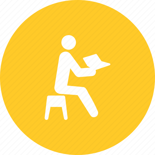 Book, education, man, novel, reading, storybook, students icon - Download on Iconfinder