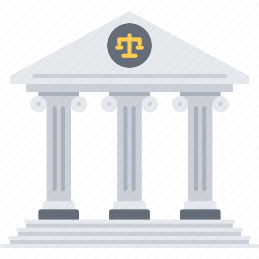 Architecture, bank, building, court, judge, justice icon - Download on Iconfinder