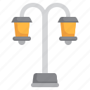 lamp, post, street, light, city, outdoor