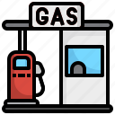 gas, station, fuel, transportation, gasoline, pump