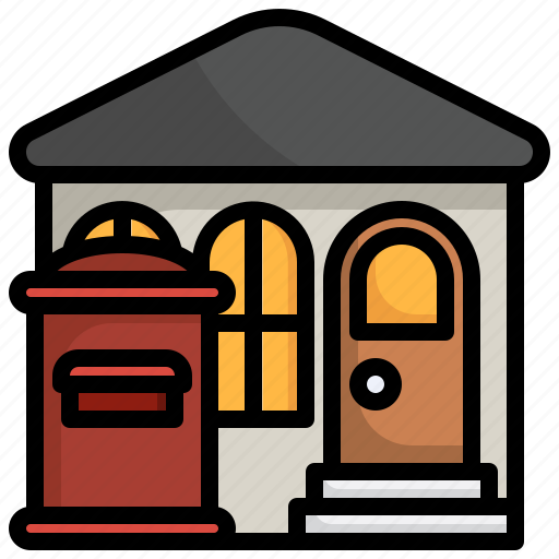 Post, office, mail, postal, architecture, building icon - Download on Iconfinder