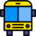 bus, transport, electric, school, public