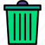 trash, bin, delete, garbage, can, rubbish, uninstall 