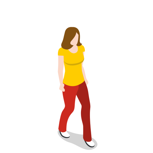 Female, walking, woman, girl, person, user icon - Free download