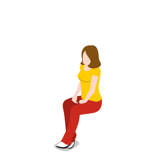 Female, sitting, woman, avatar, girl, person, user icon - Free download