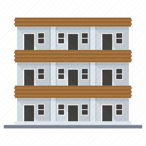 Accommodation, apartments, architecture, building, dormitory, hostel, residence icon - Download on Iconfinder