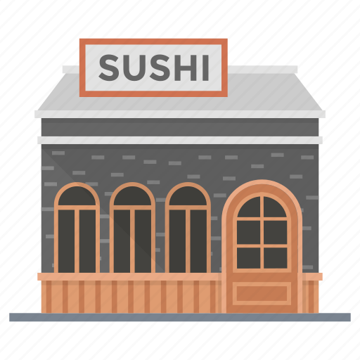 Bistro, commercial building, eatery, eating house, japanese restaurant, sushi restaurant icon - Download on Iconfinder