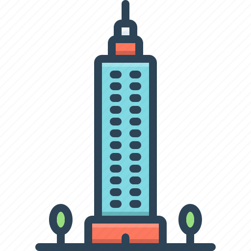Apartment, architecture, building, city, estate, skyscraper, tower icon - Download on Iconfinder