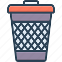 can, debris, detritus, garbage, rubbish, trash can, waste