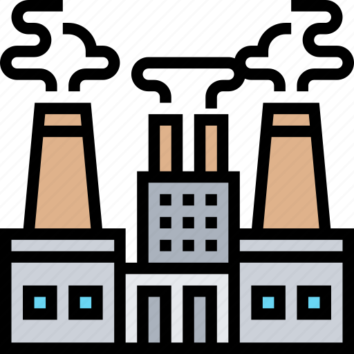 Industrial, production, pollution, building, factory icon - Download on Iconfinder